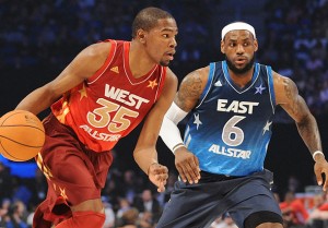 Kevin Durant, LeBron James, All Star, New Orleans, NBA
