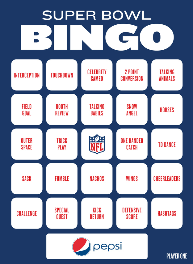 Super Bowl Bingo 2024 Free Printable