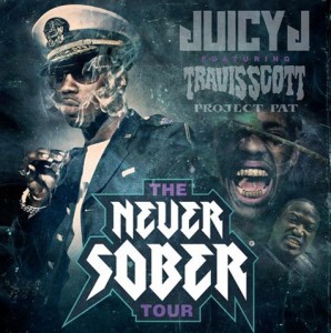 Juicy J Reveals “Never Sober” Tour With Travi$ Scott & Project Pat