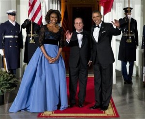 Michelle Obama Stuns in Carolina Herrera Gown