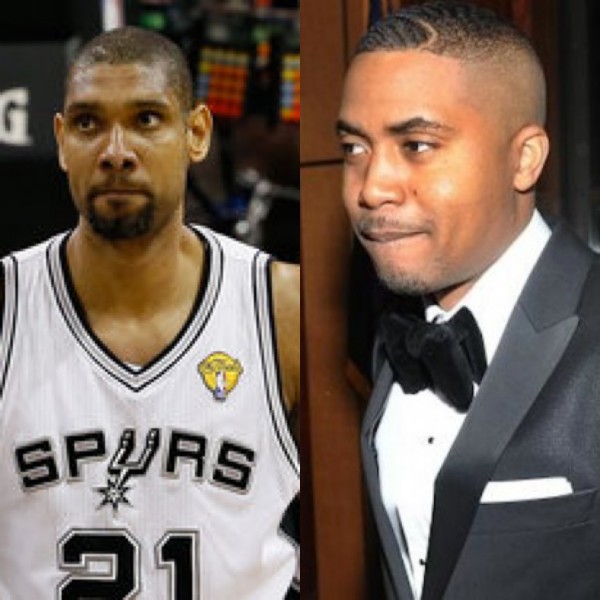 Tim Duncan, Nas, Spurs, NBA, Rappers