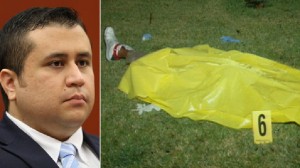 George Zimmerman split pic with a dead body