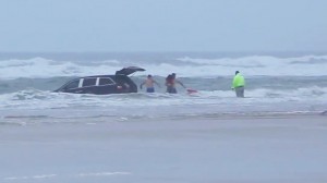 Woman Arrested After Driving Into Ocean With Her Children