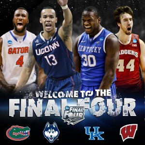 Final Four, Florida, UConn, Wisconsin, Kentucky