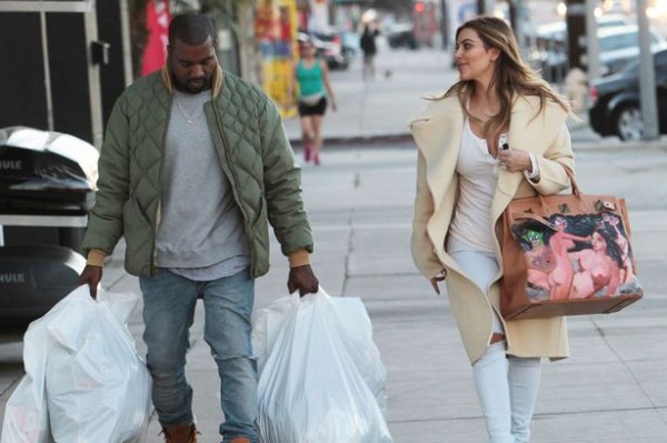 Kanye West, Bag, Kim Kardashian, Designer, LAX