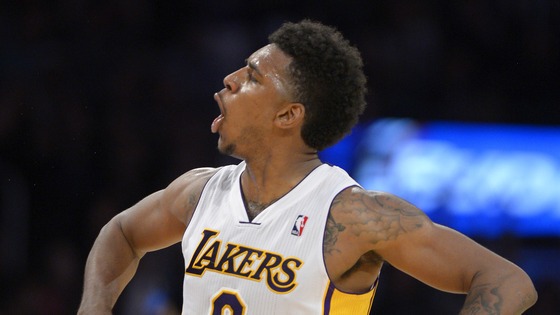 Nick Young Celebrates Missed 3-Pointer In The Lakers’ Win Against The Knicks