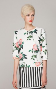 floral sweatshirt, floral crewneck, floral print, 