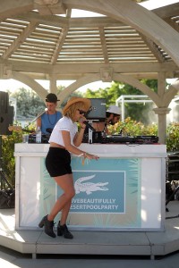Zoe Kravitz and Lolawolf Perform At Lacoste’s Beautiful Desert Pool Party