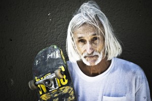 60 Year Old SkateBoarder
