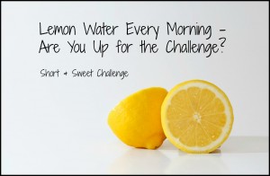 lemon water every morning