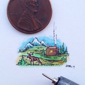 These Detailed Drawings Are All Smaller Than The Size Of A Penny