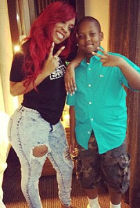 K.Michelle and her son-The Source 