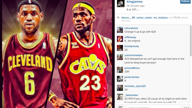 LeBron James Is Asking For Your Help in Picking His Jersey Number