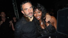 riccardo tisci and naomi campbell, naomi campbell, riccardo tisci, givenchy party, riccardo tisci birthday party, the source magazine, beats by dre limited edition,