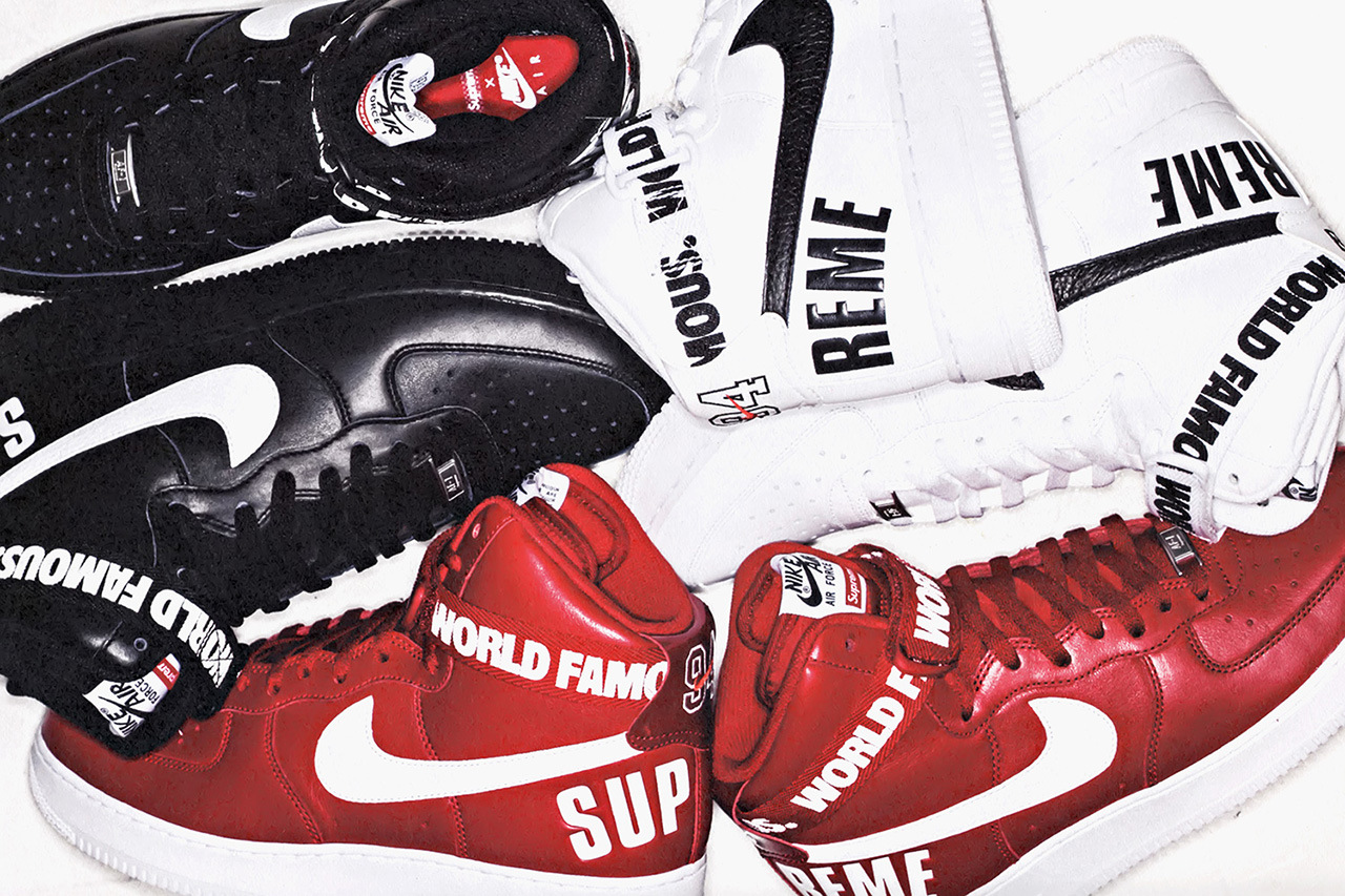 The Long-Awaited Nike Air Force 1 x Supreme 20th Anniversary Collection