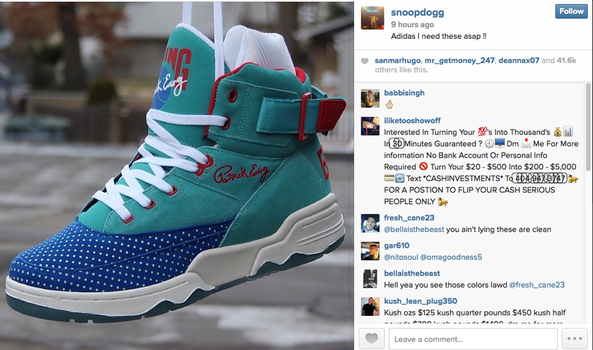 Snoop Dogg Accidentally Asked Adidas for a Pair of Ewings