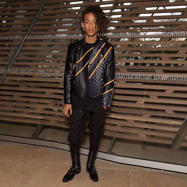 Jaden Smith Sat Front Row at Louis Vuitton Fall 2016 in Women's Clothes -  The Source