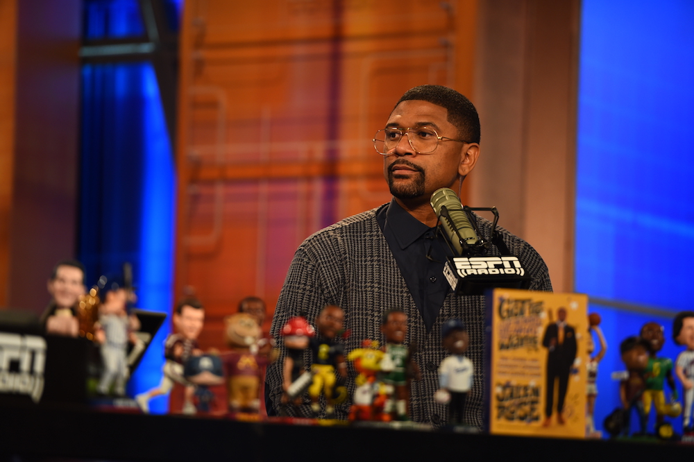 Bristol, CT - October 8, 2015 - Studio E: Jalen Rose on the set of Mike & Mike (Photo by Joe Faraoni / ESPN Images)