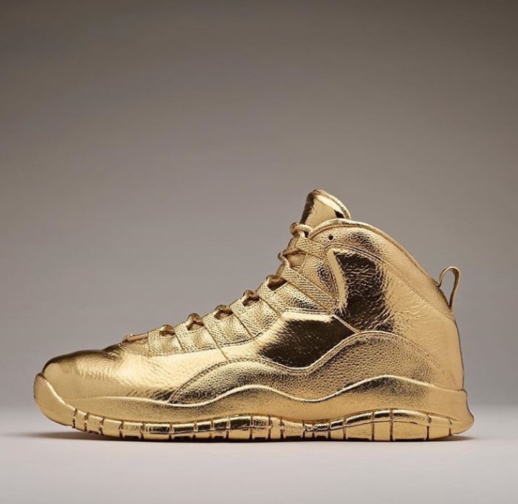 ICYMI: Drake's 24K Gold Pair of Air Jordan OVO 10's