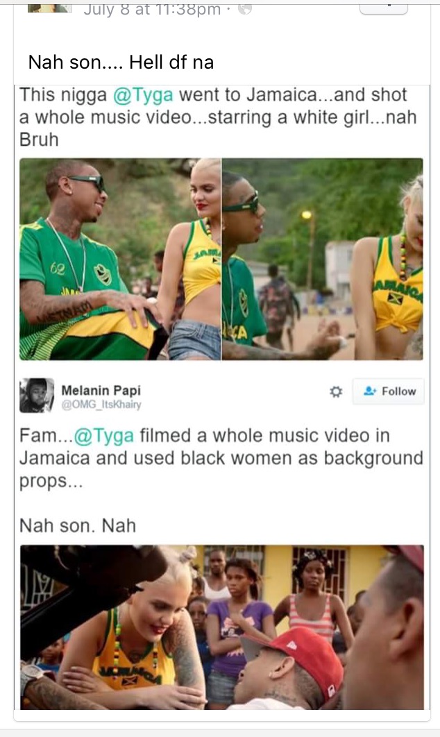 Tyga Receives Backlash For Casting White Video Girl In Jamaica