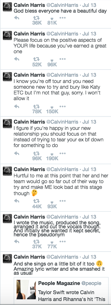 A Breakdown Of What Happened With Taylor Swift & Calvin Harris