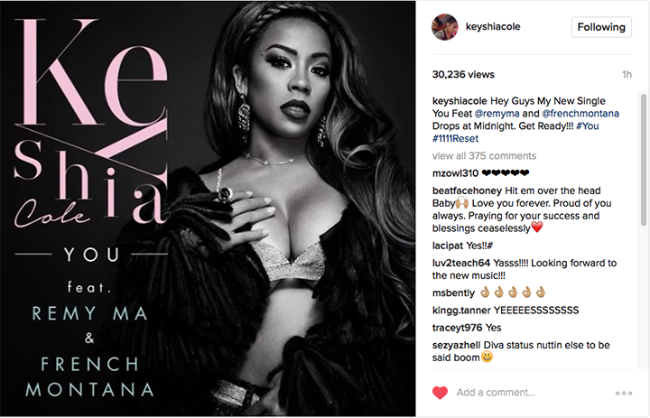 Keyshia Cole’s New Record Featuring French Montana & Remy Ma Set To Drop At Midnight