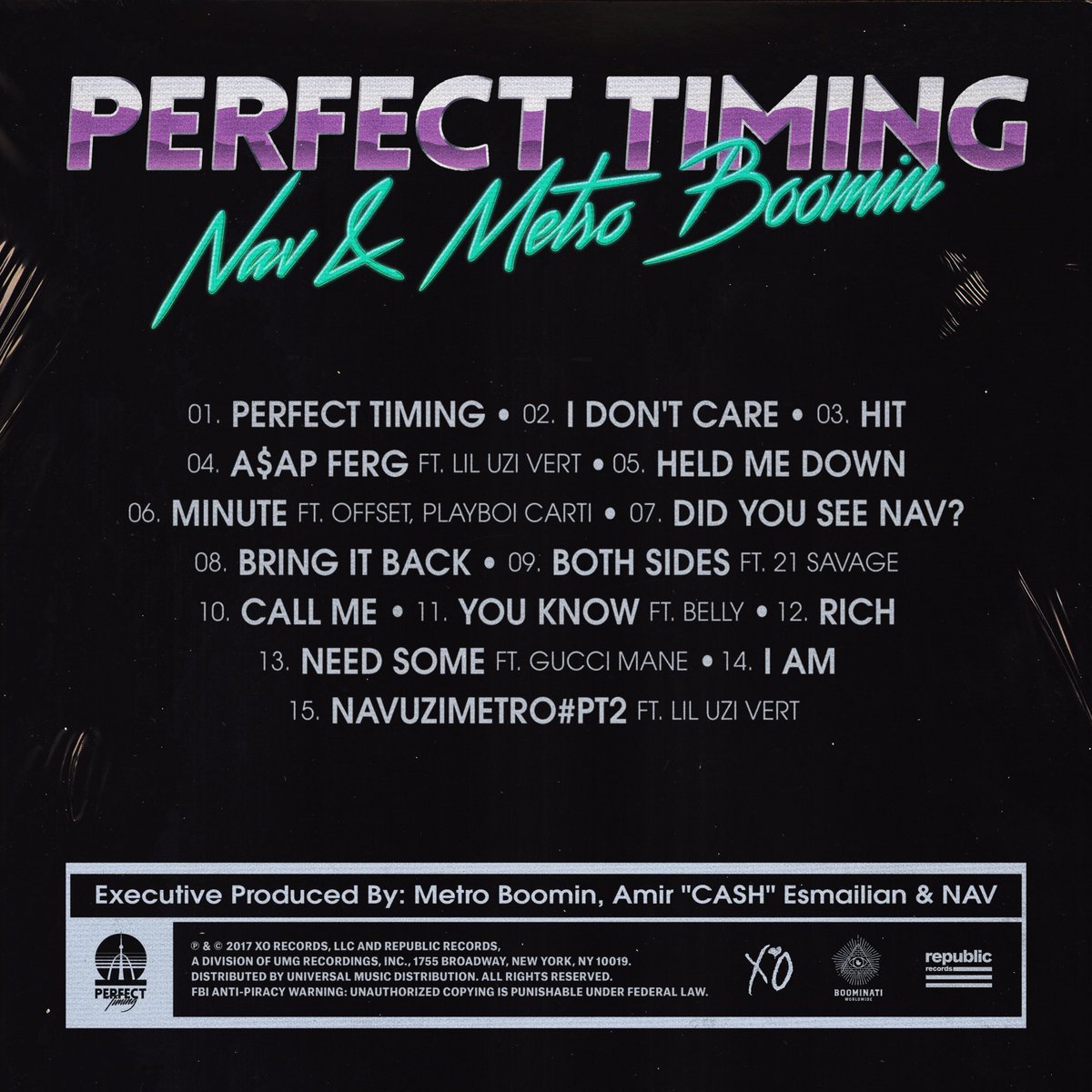 NAV and Metro Boomin Deliver Star-Studded Tracklist for 'Perfect Timing' | The Source1200 x 1200