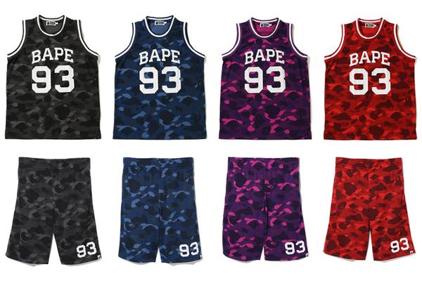 Camo-Themed Basketball Jerseys : BAPE XXV anniversary