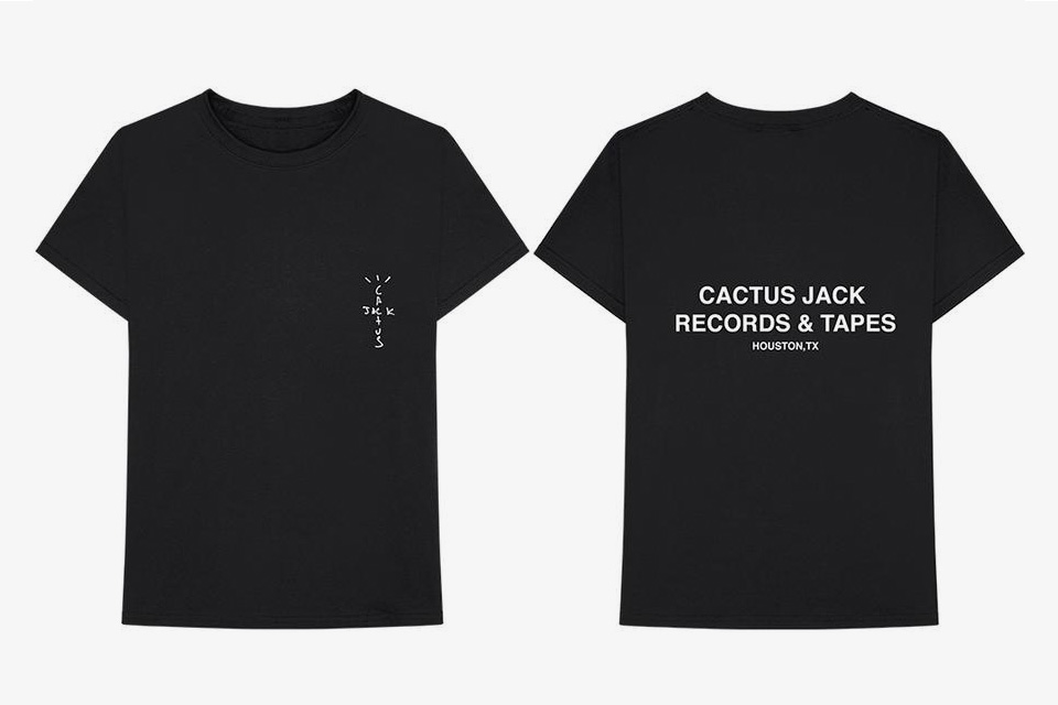CACTUS JACK - BLACK HOODIE RECORDS AND TAPES TRAVIS SCOTT