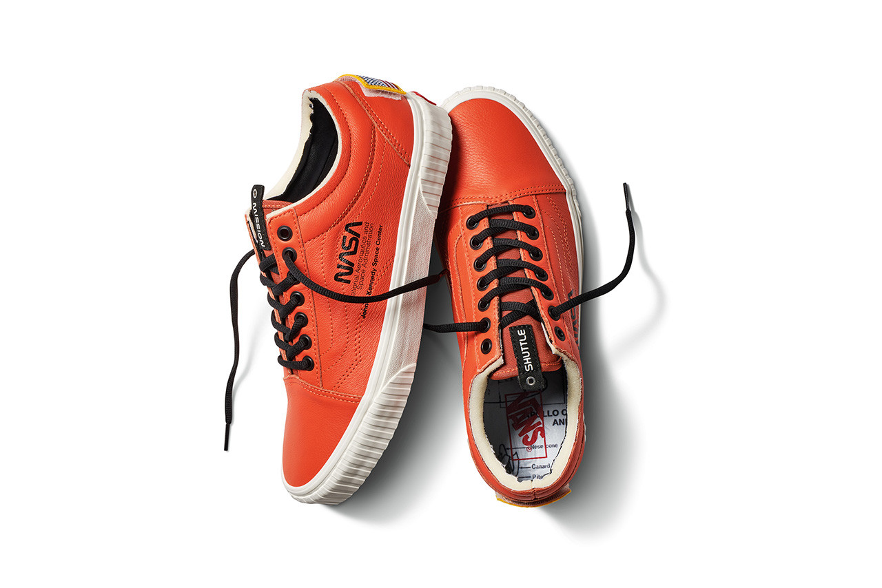 orange nasa shoes