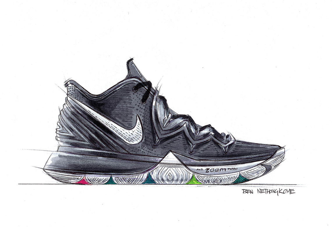 kyrie 3 shoes drawing