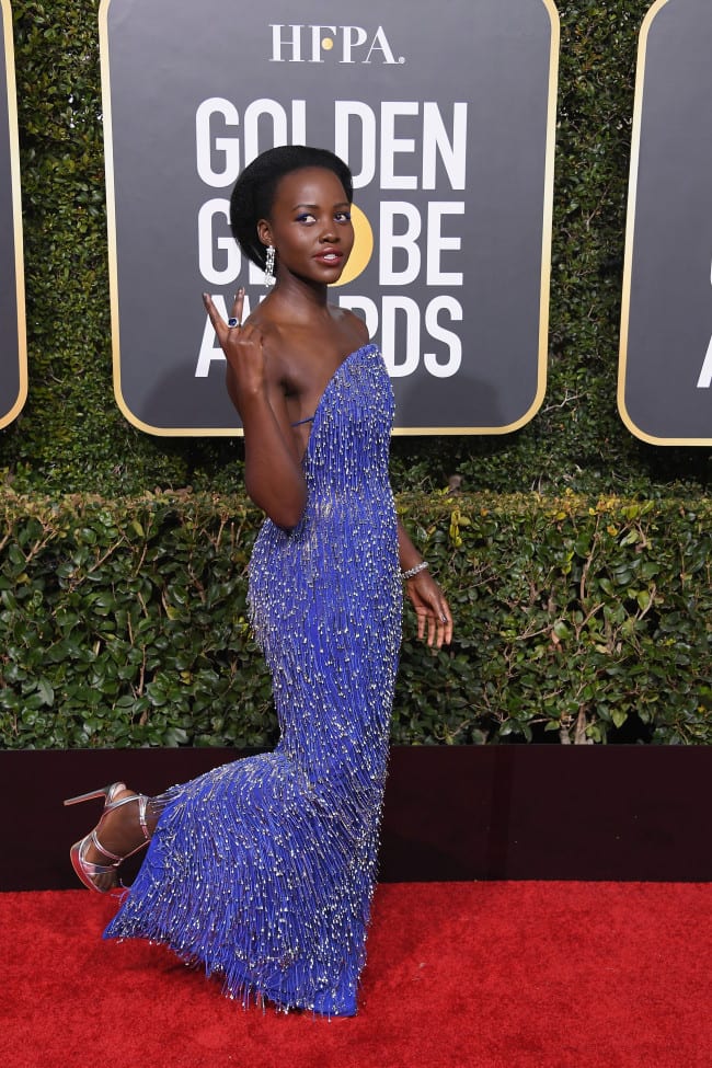 Lupita Nyong'o Rocks $45 Shoes to Golden Globes