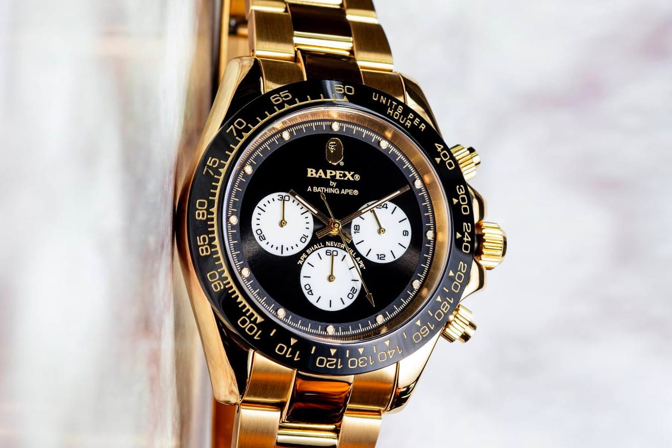 A Bathing Ape Goes for the Gold With a New TYPE 4 BAPEX® Watch - The Source