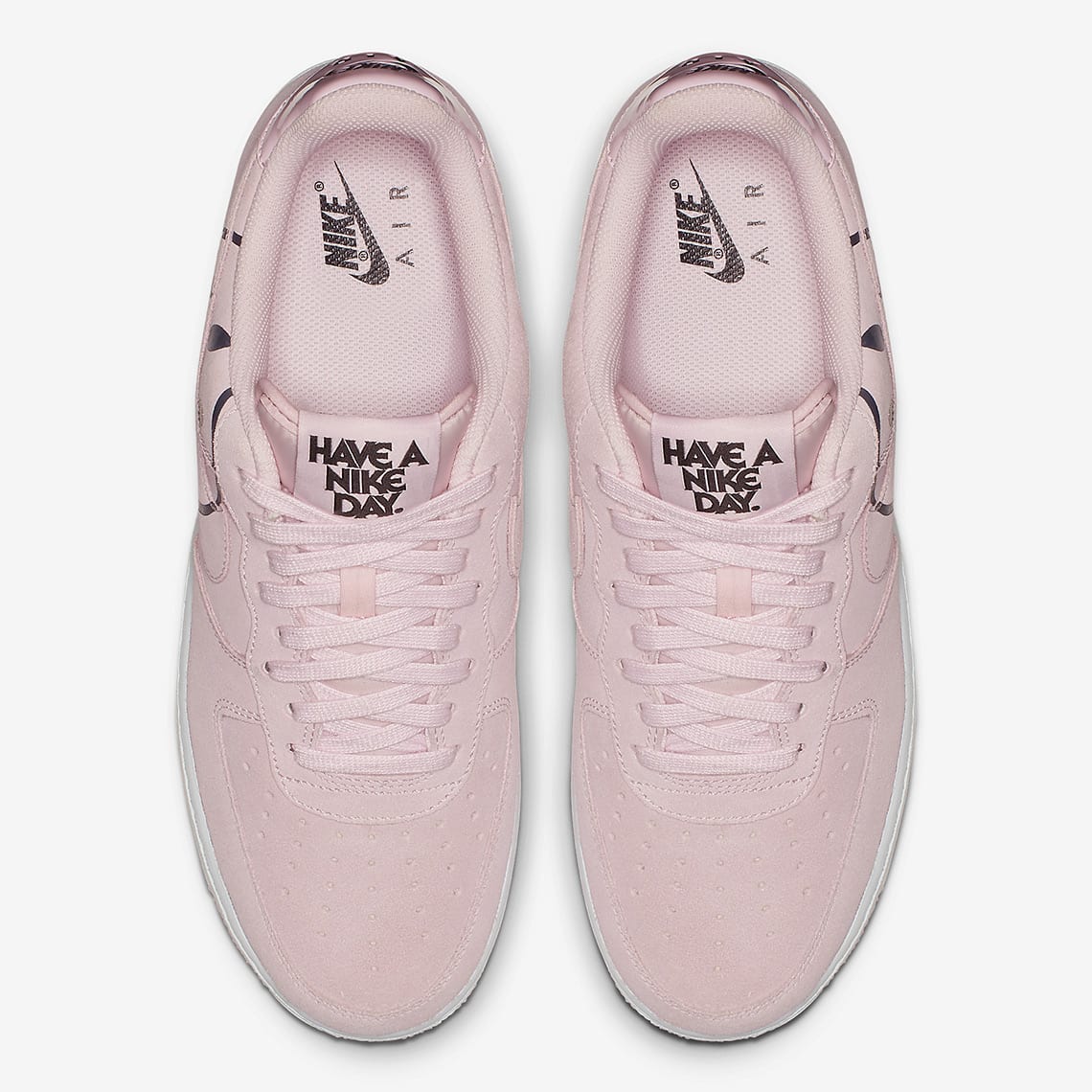 nike air force pink smiley face