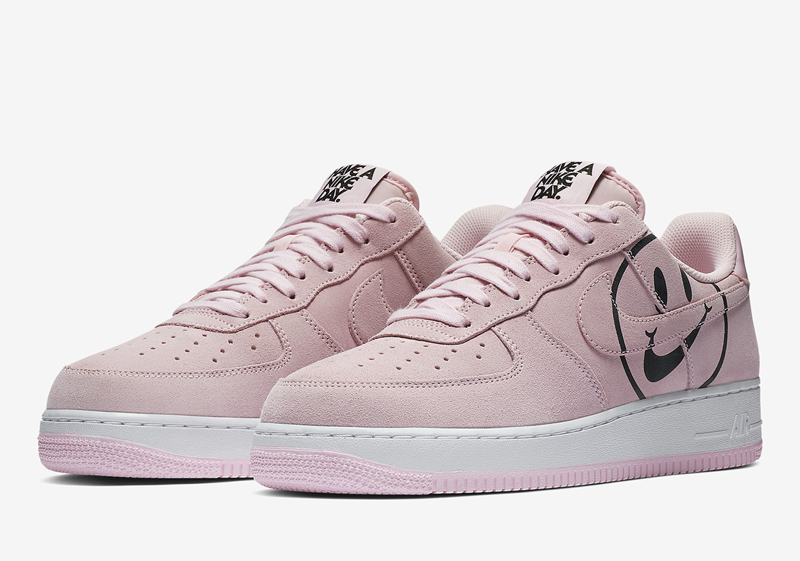 air force ones with smiley face