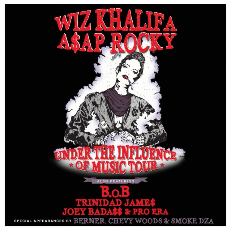 Wiz Khalifa & AAP Rocky Announce ‘Under The Influence Of Music’ Tour