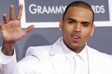 Chris Brown at Grammys 2013