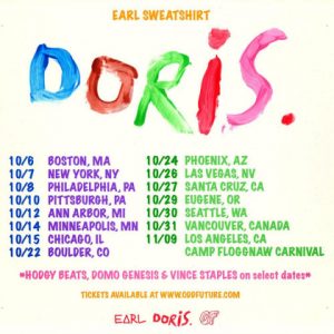 earl sweatshirt doris tour
