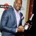 Morris Chestnut with bedazzled MARTINI bottle