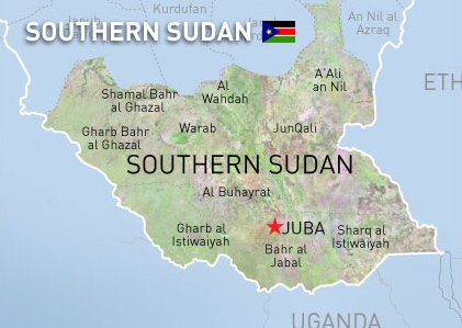 southSudan map