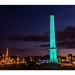 Obelisk lit up in Ti