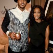 Carmelo Anthony L and Kelly Rowland at Carmelo Anthony Kehinde Wiley Dinner Hosted by GREY GOOSE