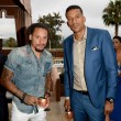 Jermaine Jones L and Matt Barnes at Carmelo Anthony Kehinde Wiley Dinner Hosted by GREY GOOSE