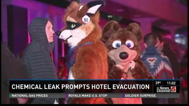 Chlorine gas leak sickens  at furry convention vs