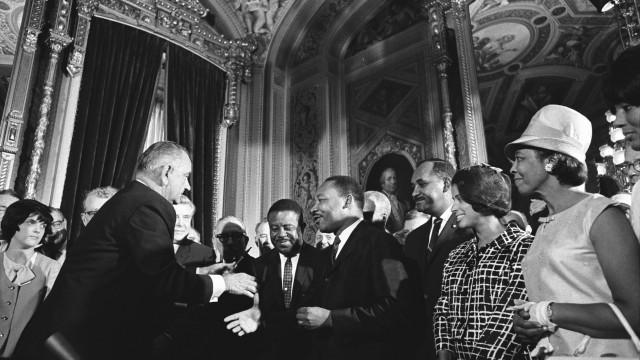 Lyndon Johnson and Martin Luther King Jr