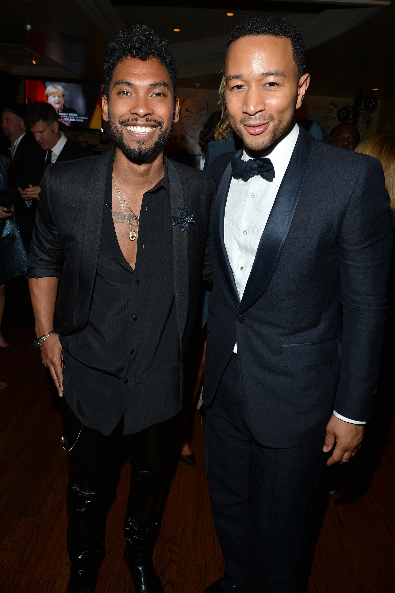 Miguel John Legend mingled Sony Music afterparty