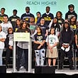 Her Source | First Lady Michelle Obama and Ciara speak at College Signing Day with Get Schooled