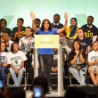 Her Source | First Lady Michelle Obama and Ciara speak at College Signing Day with Get Schooled