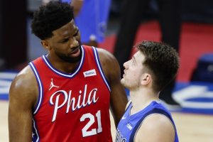 Joel Embiid And Luka Doncic Tim Nwachukwu GettyImages AFP