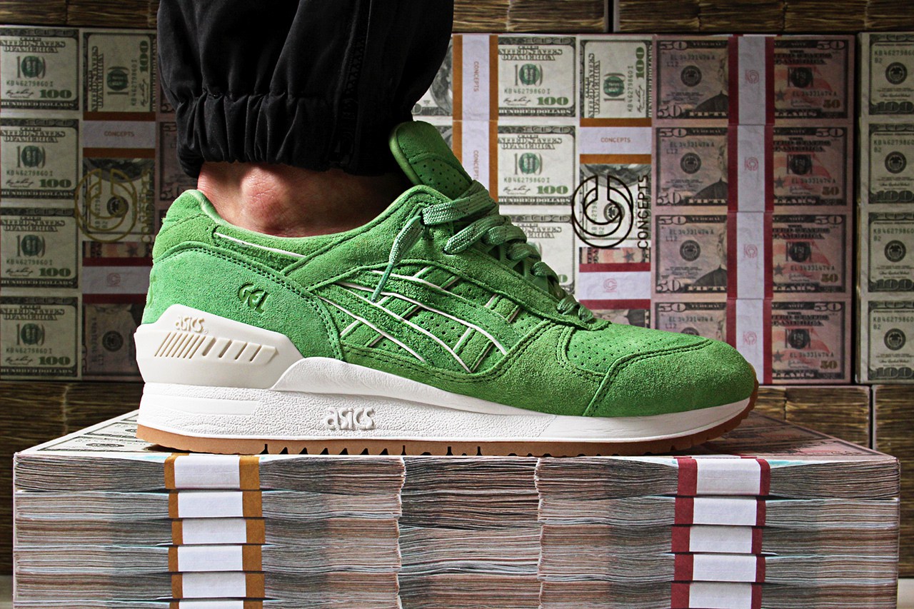 concepts asics gel respector miami pop up